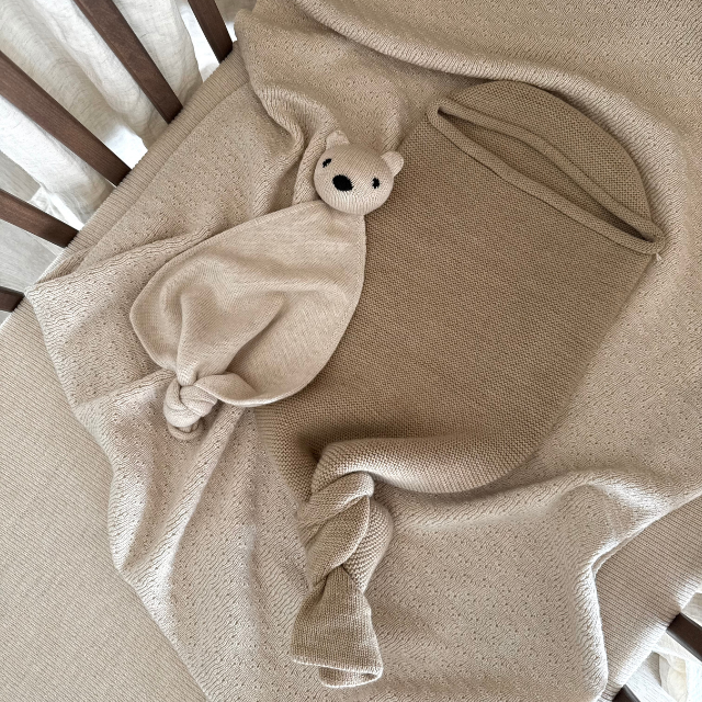 merinowol baby newborn cocoon sand