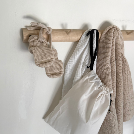Hvid merino wool slippers cream