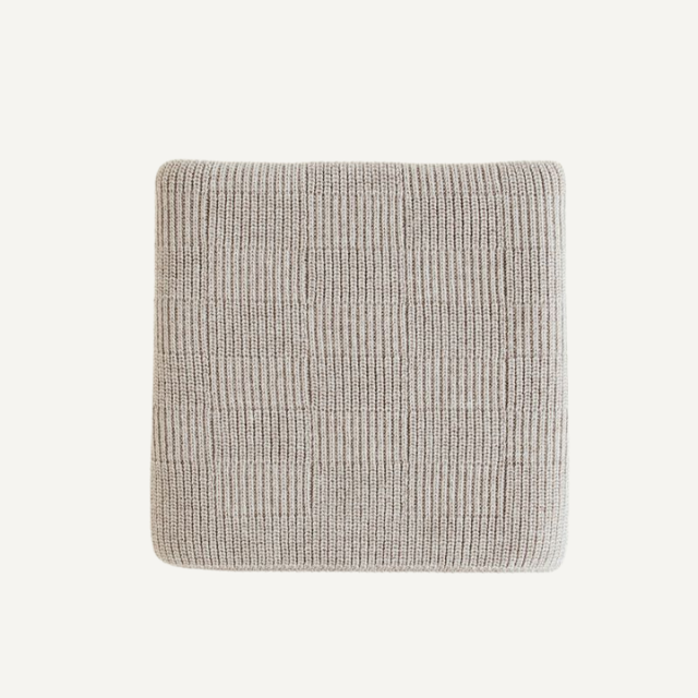 wollen deken hvid pebble grijs ivy