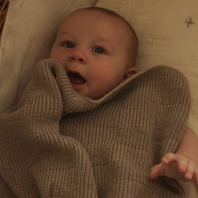 wollen deken hvid pebble grijs babydeken wollendeken