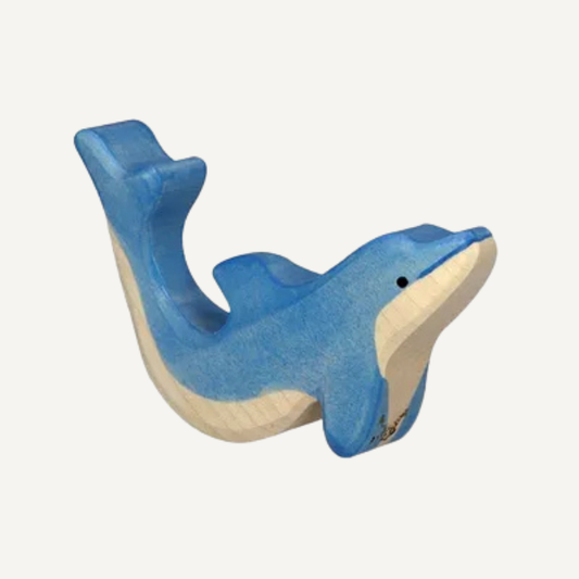 holztiger dolfijn houten speelgoed klein dier