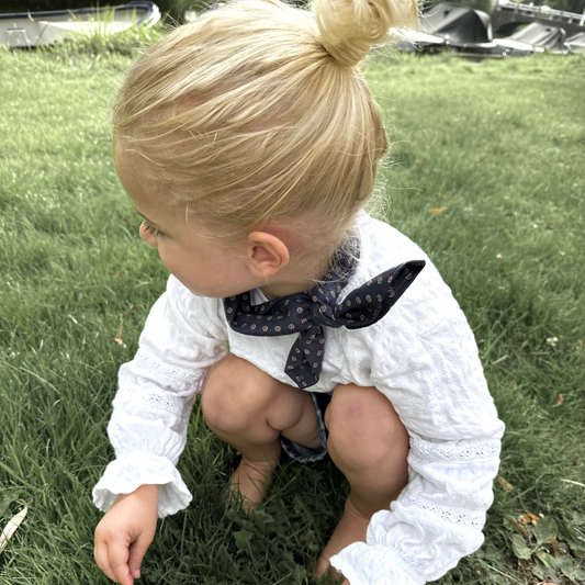 donker blauwe sjaal kids baby