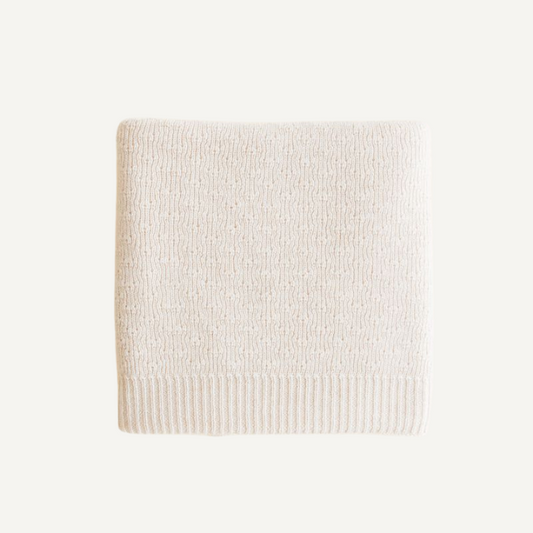 dora deken merinowol hvid cream beige newborn baby