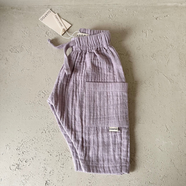 mousseline lila broek baby kids guapoo lente