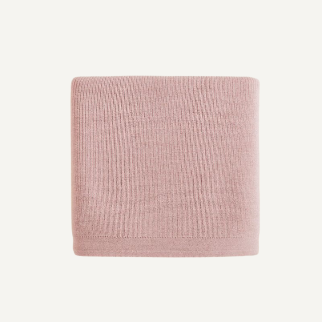 felix deken merinowol hvid powder roze