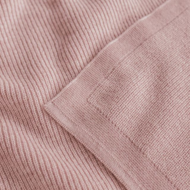 hvid felix deken merinowol wol roze powder newborn baby