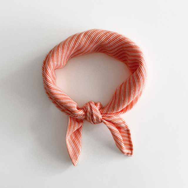 gestreepte sjaal kids oranje