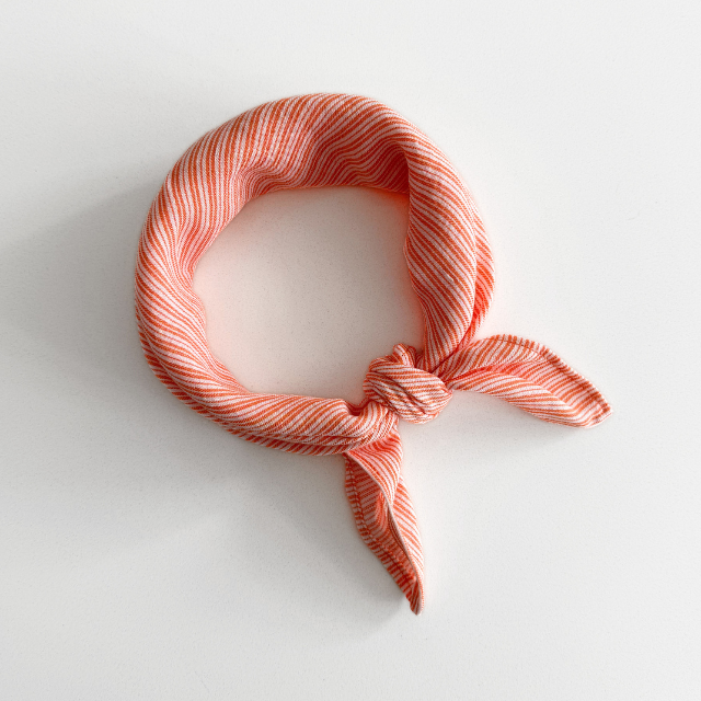 gestreepte sjaal kids oranje sjaaltje