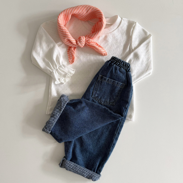 gestreepte sjaal kids oranje koningsdag