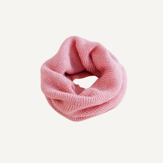 sjaal gigi cotton candy roze merinowol hvid