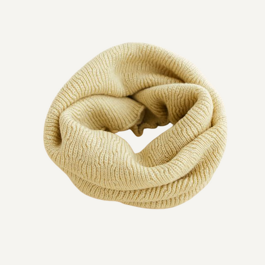 gigi sjaal tube light yellow hvid merinowol