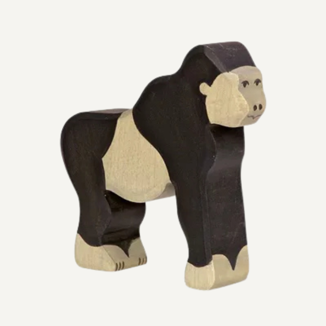 gorilla houten dier holztiger speelgoed