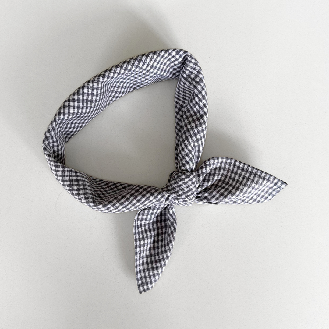 grijs klein geruite sjaaltje kids baby