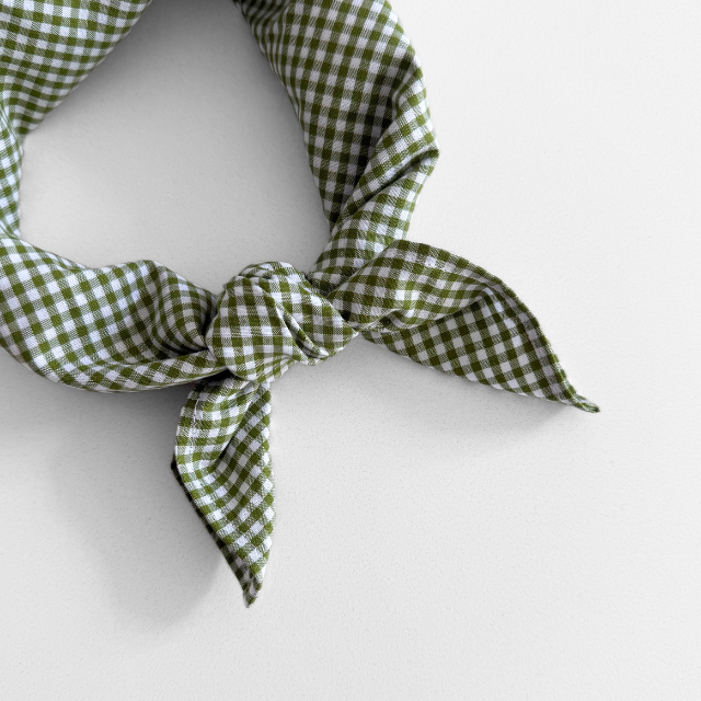 groen geruit sjaaltje kids baby
