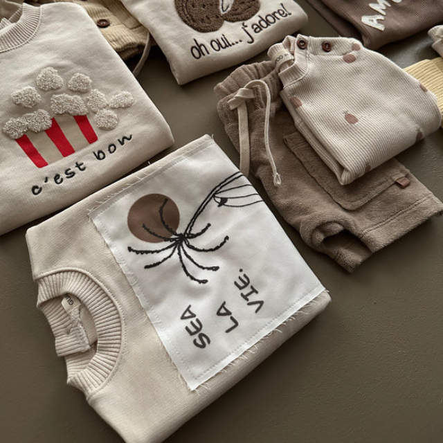 guapoo trui sweater palmboom beige