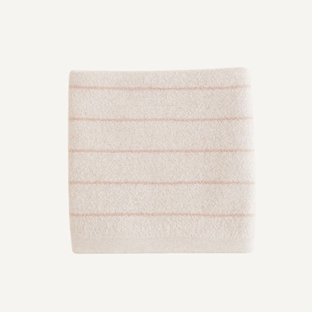 harry deken merinowol wol gestreept cream apricot
