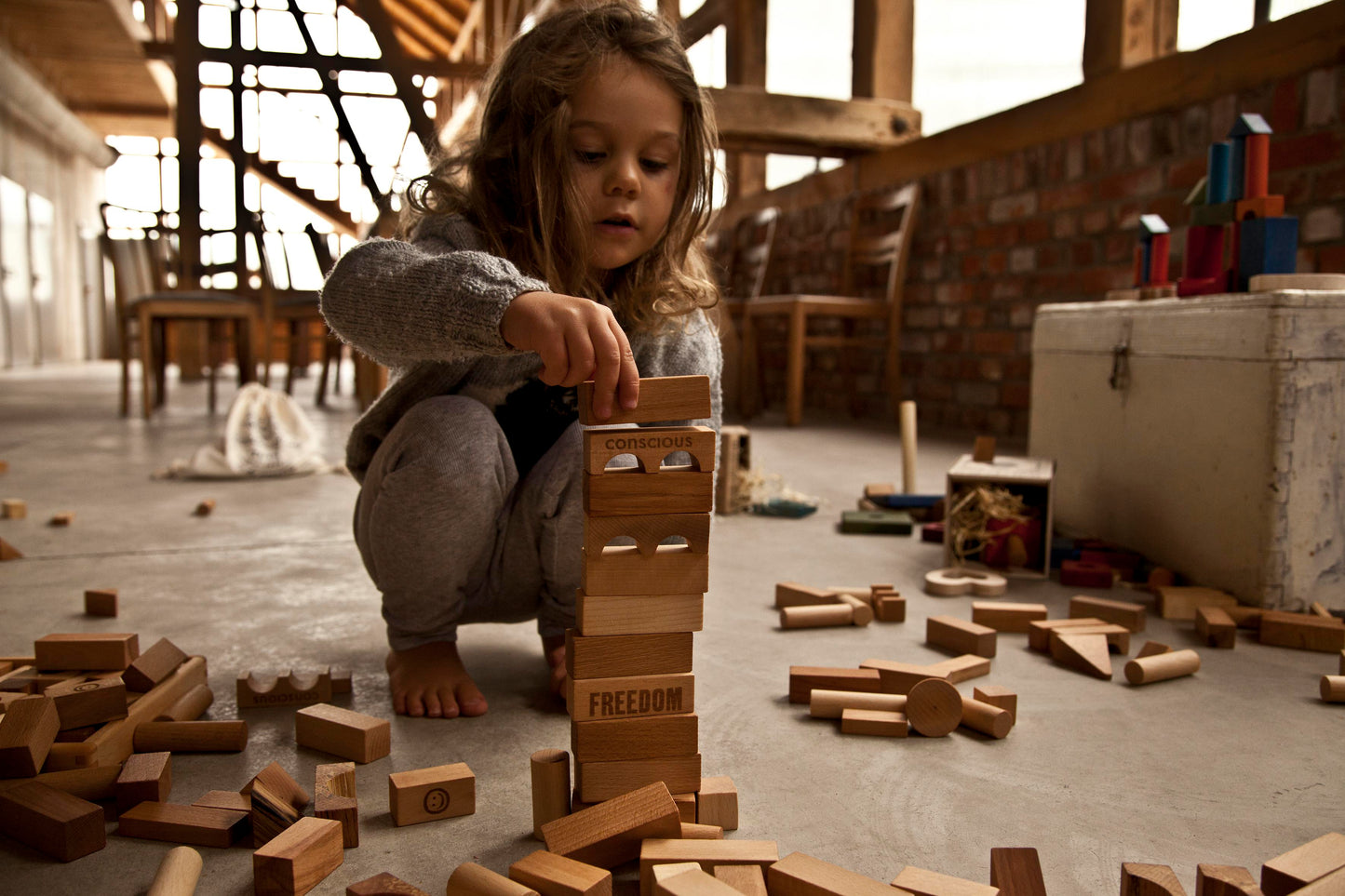 blokken set wooden story