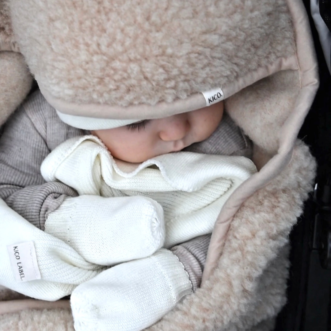 kico label wollen wikkel deken beige