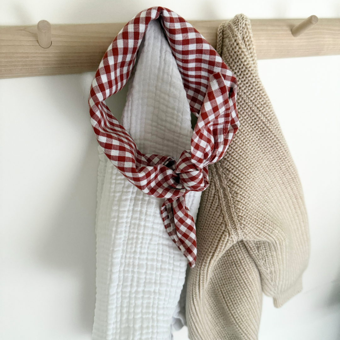 brick rood geruite sjaal kids