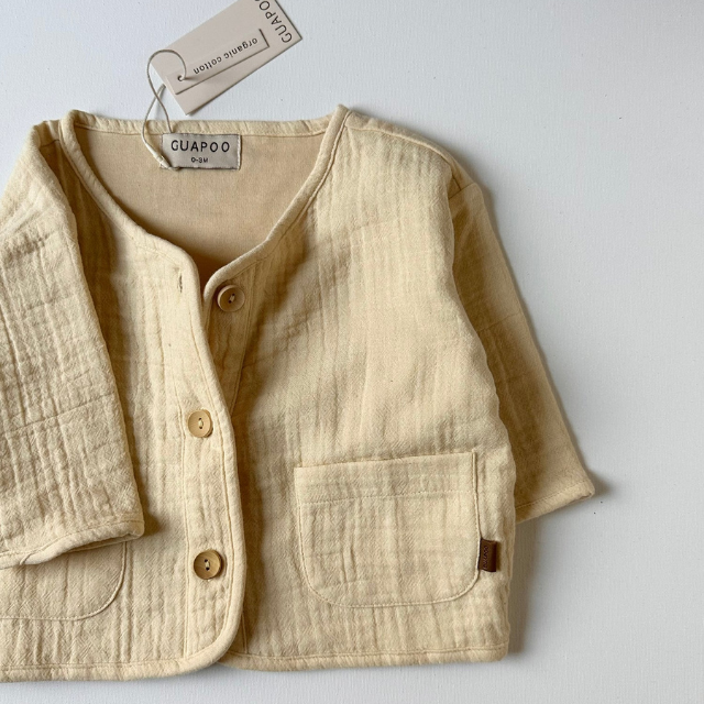 jas geel guapoo kids baby zomerjas