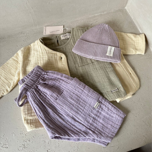 lila geel groen mousseline lente zomer kids baby newborn guapoo