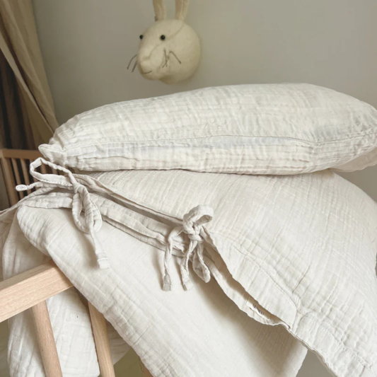 lubilu junior bedding beige muslin