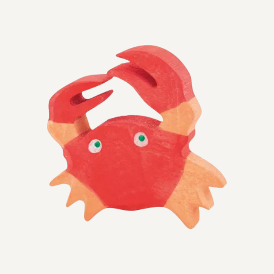 holztiger krab speelgoed hout dier