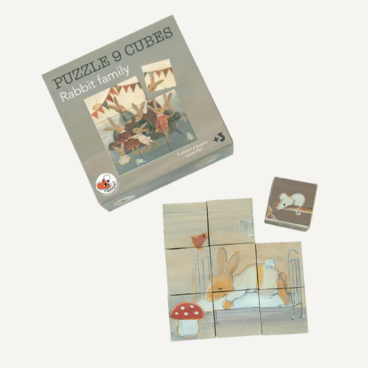 kubus puzzel family konijn speelgoed egmonttoys