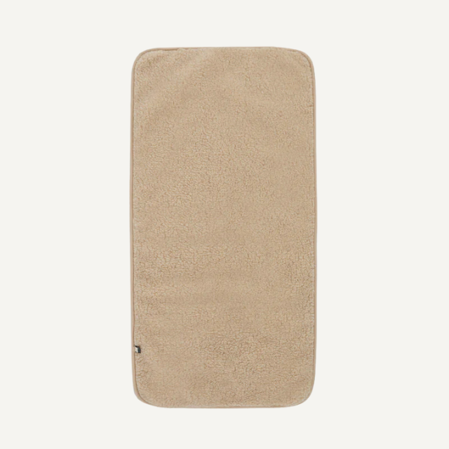 wollen onderlegger ledikant cosleeper beige