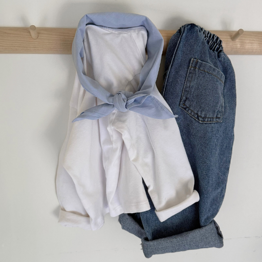 lichtblauw sjaaltje kids