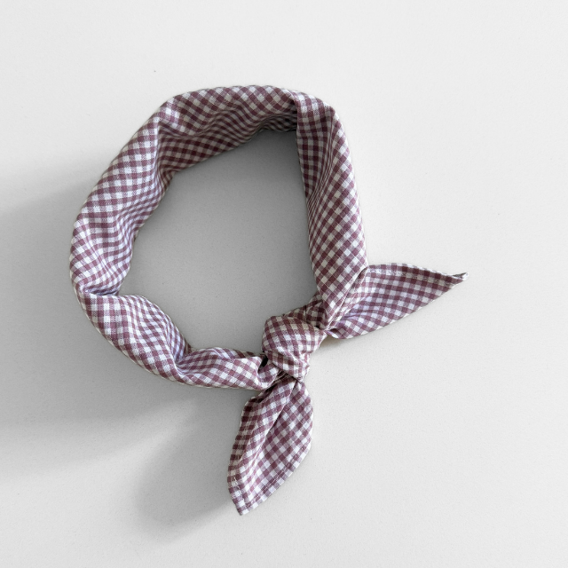 mauve geruite sjaaltje kids baby