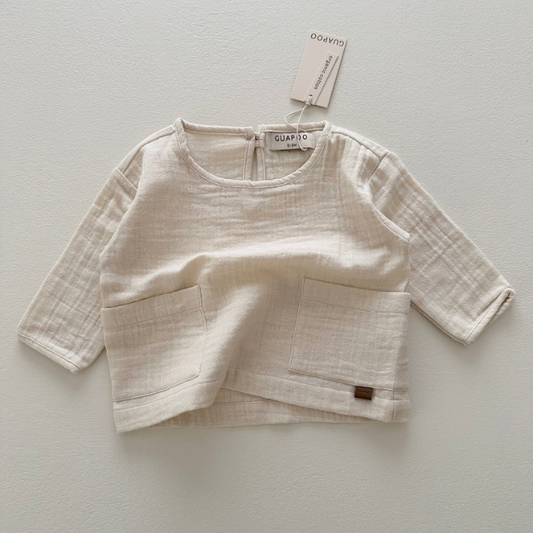mousseline shirt baby kids lange mouwen guapoo