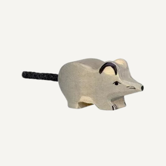 houten muis holztiger speelgoed dier