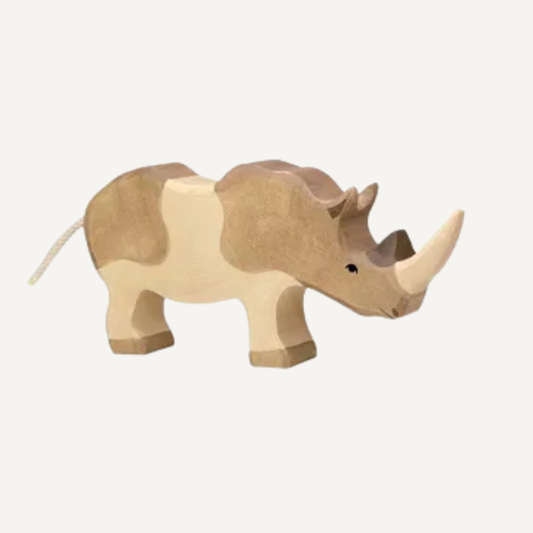 neushoorn holztiger speelgoed houten dier
