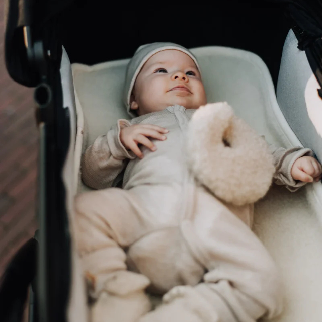 onderlegger reiswieg wol naturel beige baby kico label