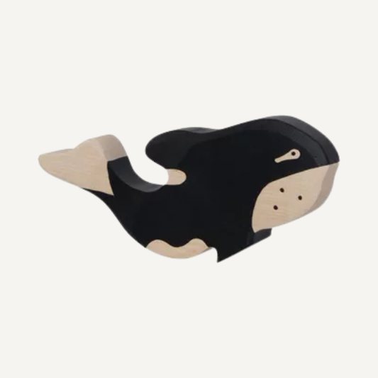 holztiger orka houten dier speelgoed