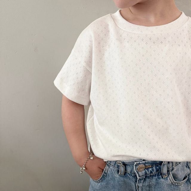 pointelle shirt offwhite kids baby