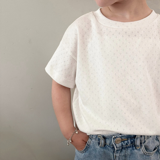 pointelle shirt offwhite kids baby