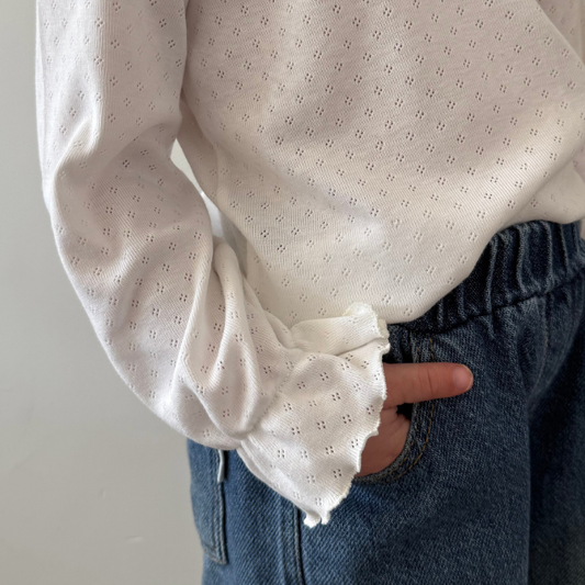 pointelle shirt kids baby wit two thirteen