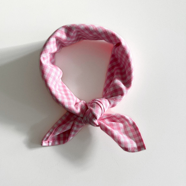 roze geruite sjaal kids