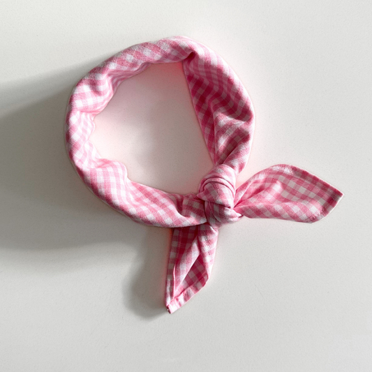 roze geruite sjaal kids