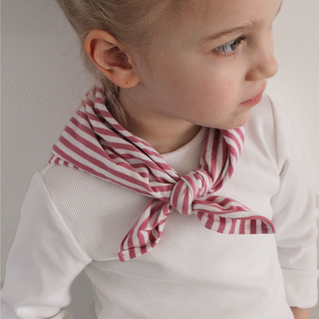 roze gestreepte sjaal kids