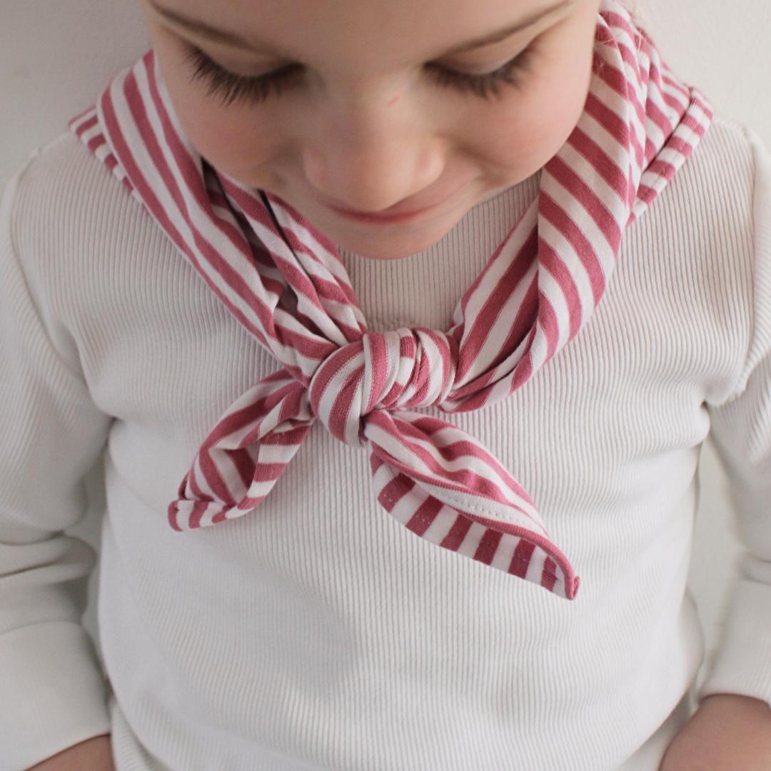 roze gestreepte sjaal kids meisje