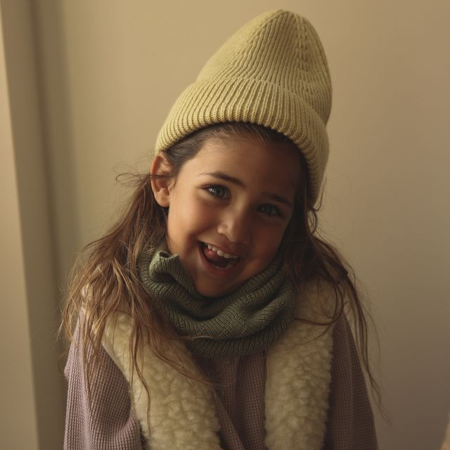 sjaal gigi hvid artichoke tube scarf merinowol baby