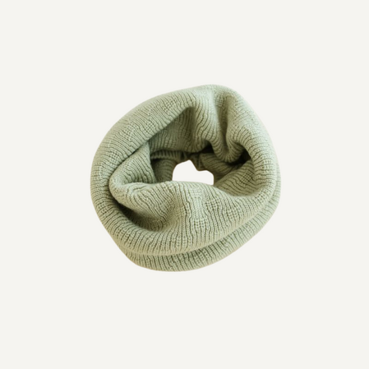 sjaal kids baby mint hvid merinowol wol
