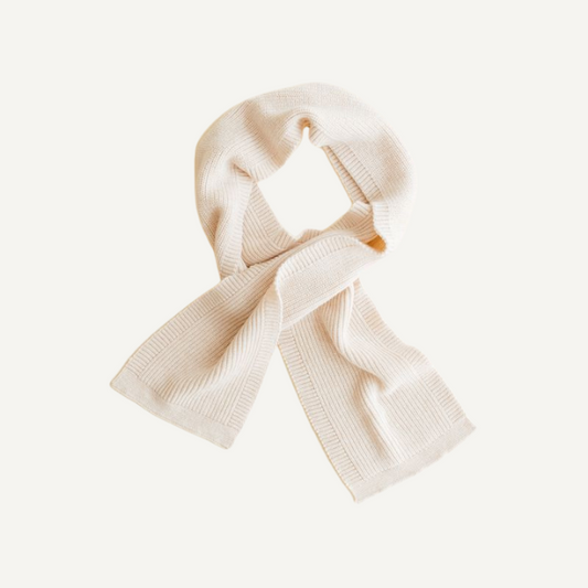 gustave sjaal kids merinowol wol cream beige