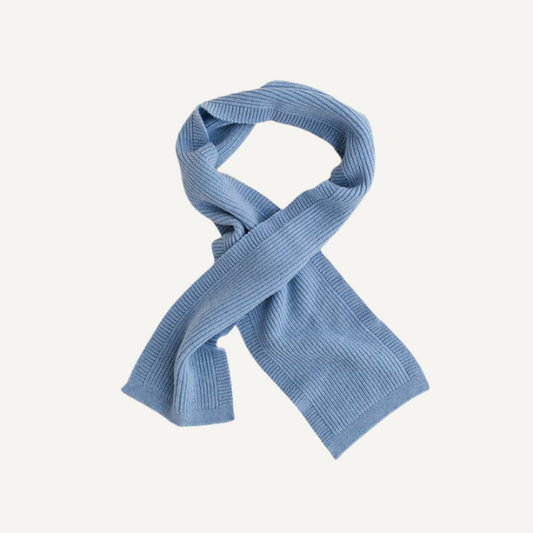 hvid sjaal gustave merinowol kids baby licht blauw