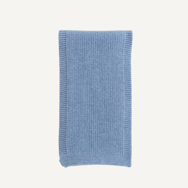 hvid sjaal gustave merinowol kids baby licht blauw light blue wol
