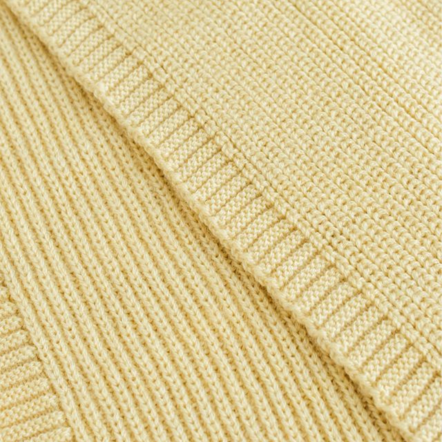 baby kids sjaal merinowol wol light yellow hvid