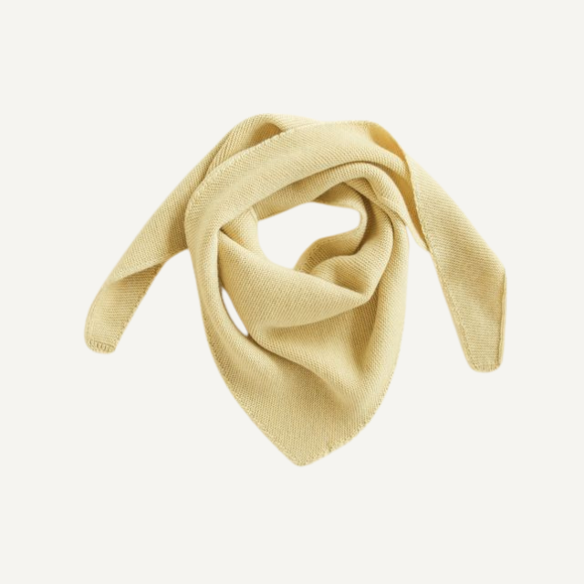 josephina sjaal geel merinowol hvid